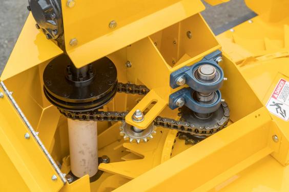2-row rotary corn head gearbox Horning 2-row rotary corn head gearbox detail