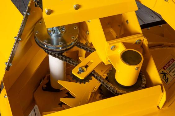 2-row rotary corn head gearbox Horning 2-row rotary corn head gearbox detail
