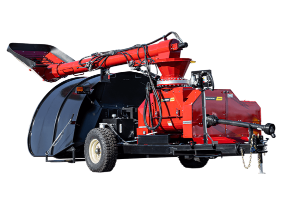 Shredder bagger outlet